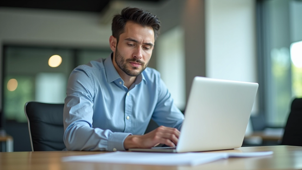 Project manager documenting meeting notes and follow-up action items at office desk